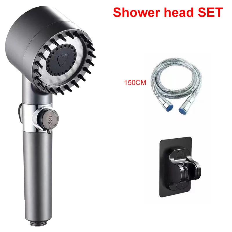 4 Modes Shower Head High Pressure Shower Head with Shower Filter Massage Showerhead Water Saving Shower Heads Bathroom Accessory