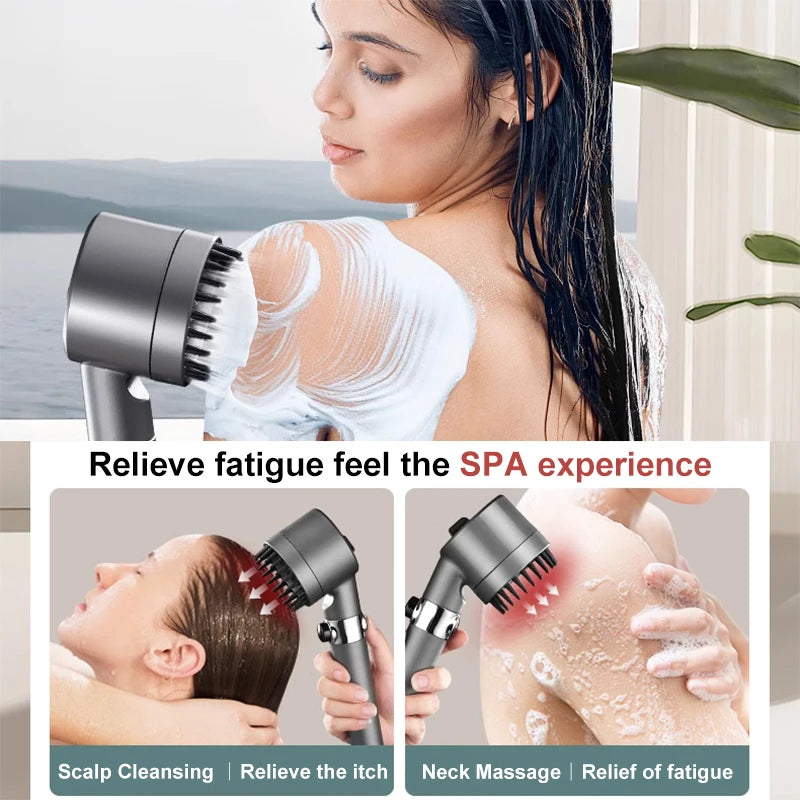 4 Modes Shower Head High Pressure Shower Head with Shower Filter Massage Showerhead Water Saving Shower Heads Bathroom Accessory