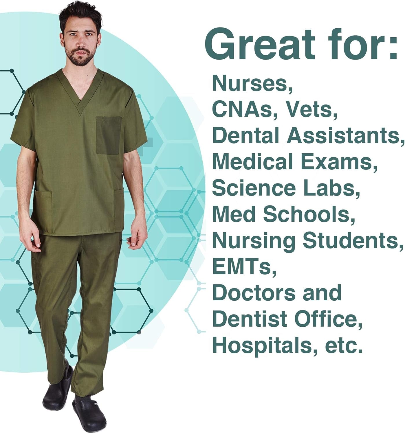 Comfortable Fit Men'S Workwear Uniform 8 Pocket Top and Pant Set