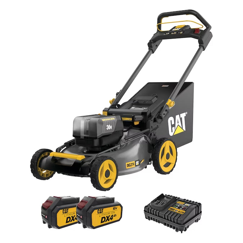 36-Volt, (2 X 18-Volt) 8 Ah Batteries 21-In Self Propelled Battery Walk Mower With