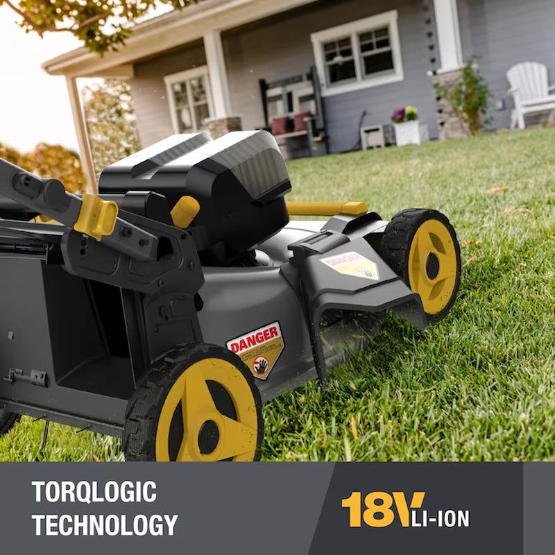 36-Volt, (2 X 18-Volt) 8 Ah Batteries 21-In Self Propelled Battery Walk Mower With