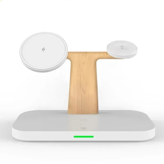 3 in 1 Magnetic Wireless Charger Stand Desktop Lamp Fast Charging Station Phone Holder for Iphone 12-16 Apple Watch 1-9 Airprods