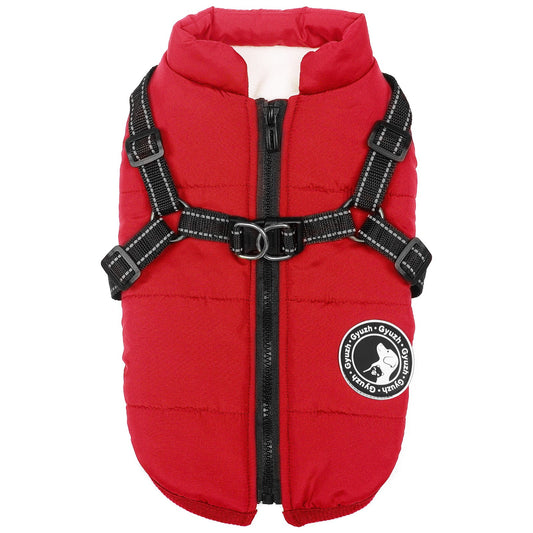 Dog Clothes for Small Dogs Dog Coat Waterproof Winter Jacket Warm Vest Dog Clothes Dog Coat Warm Winter Dog Jacket with Dog Harness for Small Medium Large Dogs