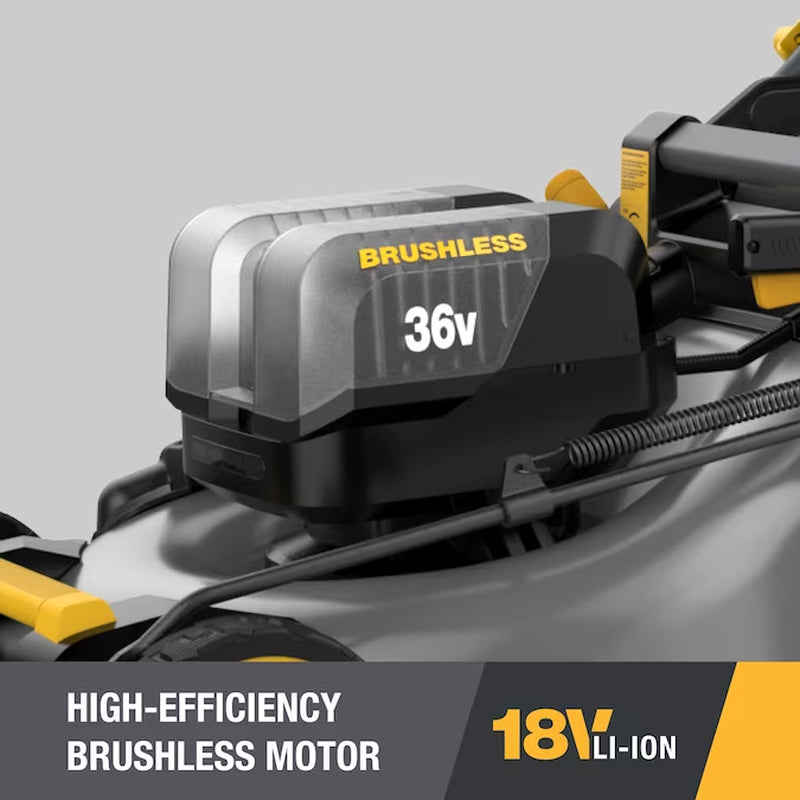 36-Volt, (2 X 18-Volt) 8 Ah Batteries 21-In Self Propelled Battery Walk Mower With