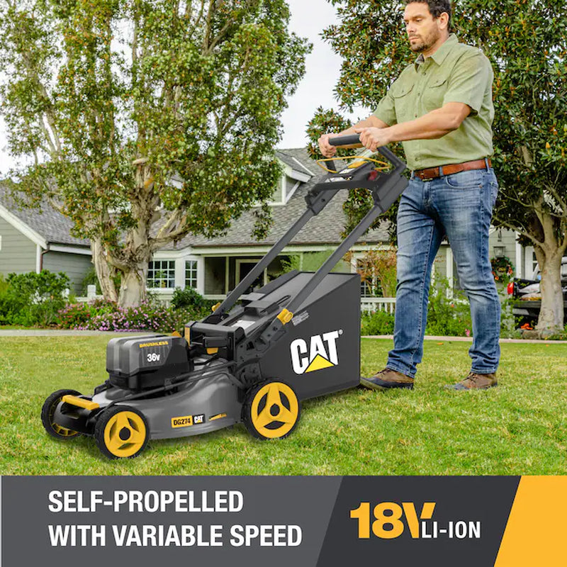 36-Volt, (2 X 18-Volt) 8 Ah Batteries 21-In Self Propelled Battery Walk Mower With