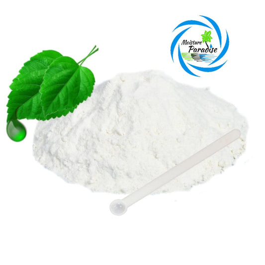 10G (0.36Oz) MOISTURE PARADISE TM Hyaluronic Acid Powder (Sodium Hyaluronate) - Low Molecular Weight -80,000 D - Cosmetic, Hydrating, Moisturizing, Make Hyaluronic Acid Serum